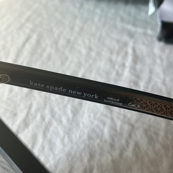 Kate Spade: Black Kimberlyns Singlasses- Gray Gradient main image 9